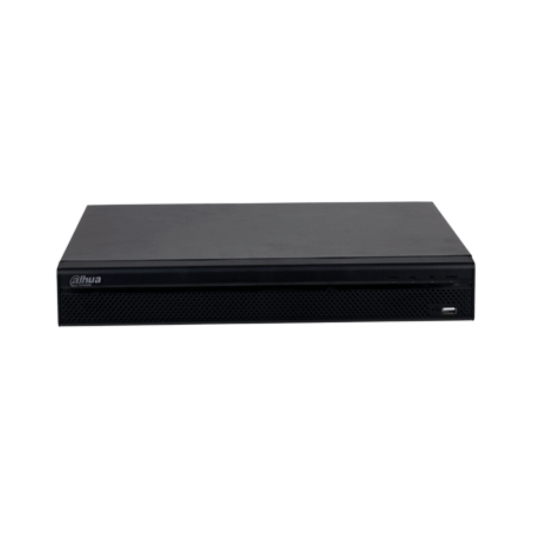 DAHUA DHI-NVR4216-16P-4KS3 NVR de 8 MP/ 4k / 16 Canales IP/ 16 Puertos PoE/ Rendimiento de 160 Mbps/ Smart H.265+/ 2 Bahias de Discos Duros/ Salidas de Video HDMI&VGA/ 4&2 E&S de Alarmas/ Soporta cámaras WizSense/ H.265+/ 4 canales SMD Plus