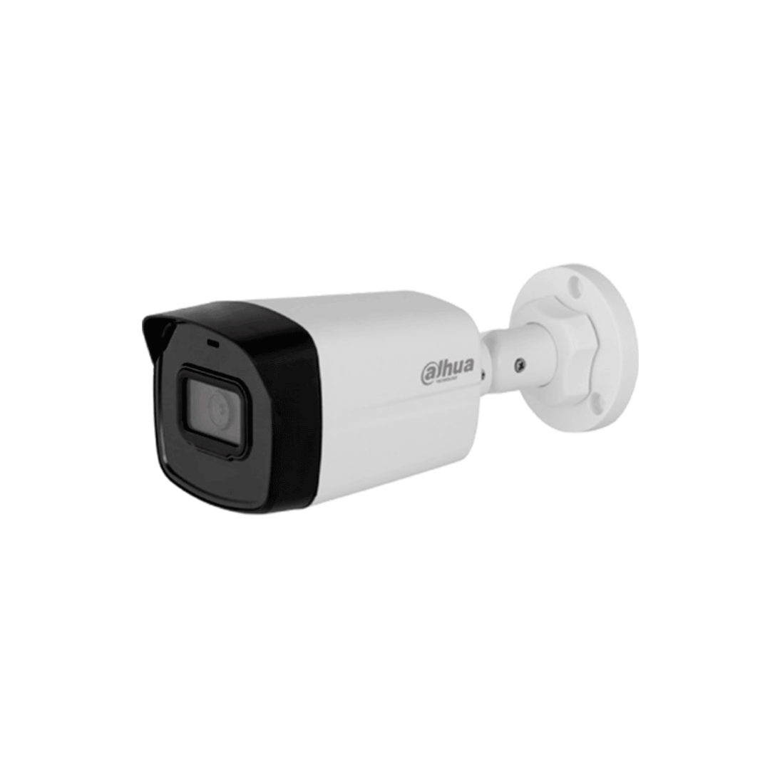DAHUA - Cámara IP Bullet de 2 MP, lente 2.8 mm, 99° de visión, IR 30 m, IP67 y PoE. Incluye DWDR, 3D NR, HLC, BLC y compresión H.265+ para videovigilancia eficiente