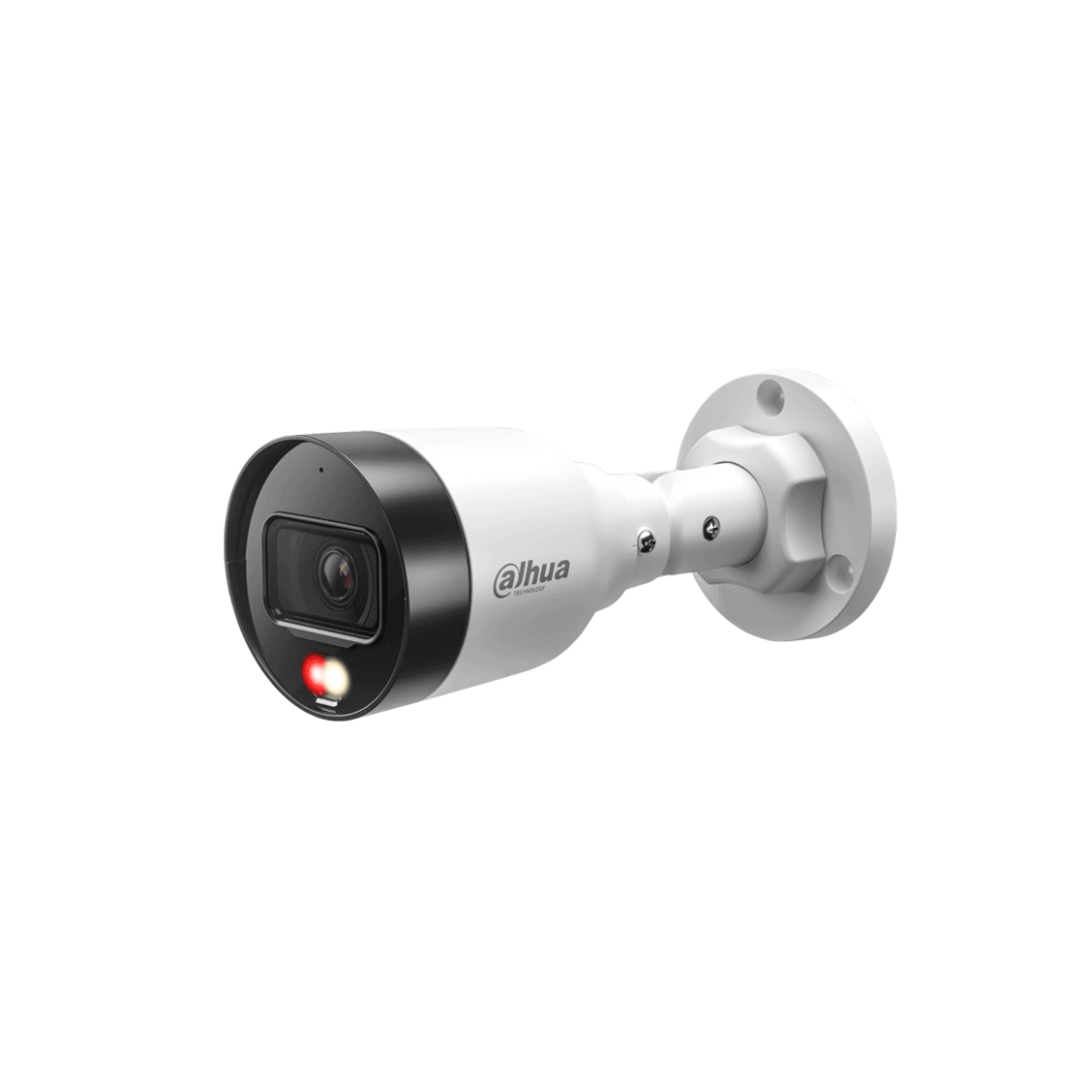DAHUA DH-IPC-HFW1239S1-A-IL- Cámara IP Bullet con Iluminador Dual de 2 Megapixeles/ Lente de 2.8mm/ 103 Grados de Apertura/ Micrófono Integrado/ H.265+/ 15 Metros de Luz Visible/ IP67/ PoE/ DWDR
