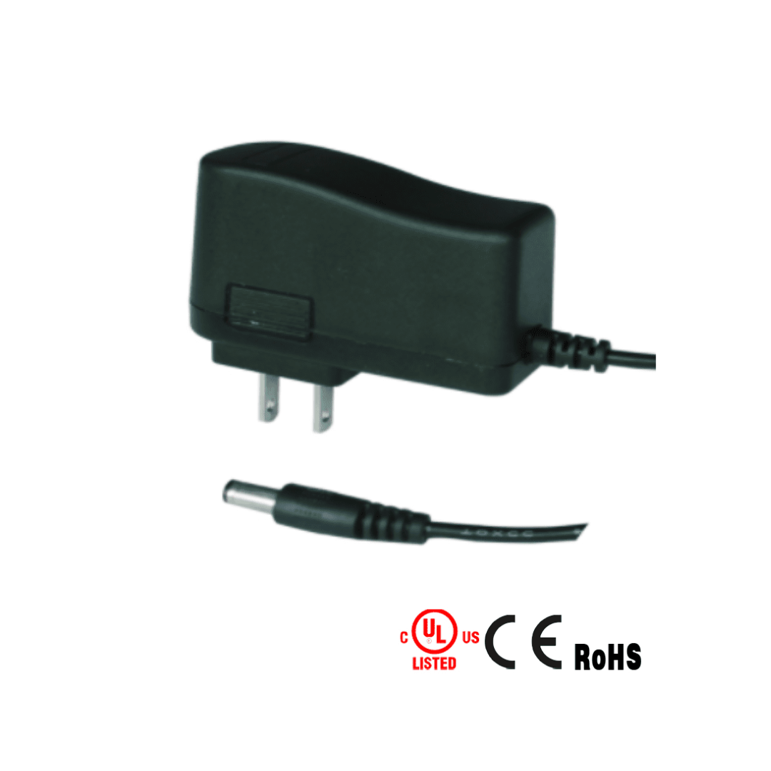 SAXXON PSU12005E - Fuente de Poder Regulada de 12 Vcc 0.5 Amper/ Conector Macho/ Especial para Cámaras de CCTV/ Consumo de 5W/