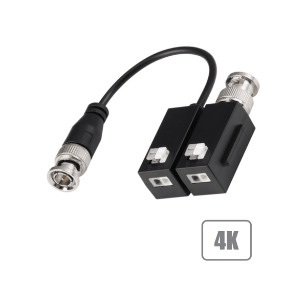 Transceptores DAHUA -4K - Transceptores pasivos 4K que transmiten video de hasta 8MP a 200 metros. Compatibles con resoluciones 720P, 1080P, 4MP, 5MP y 4K en formatos HDCVI, TVI, AHD y CVBS. Ideales para vigilancia en alta resolución y largas distancias.