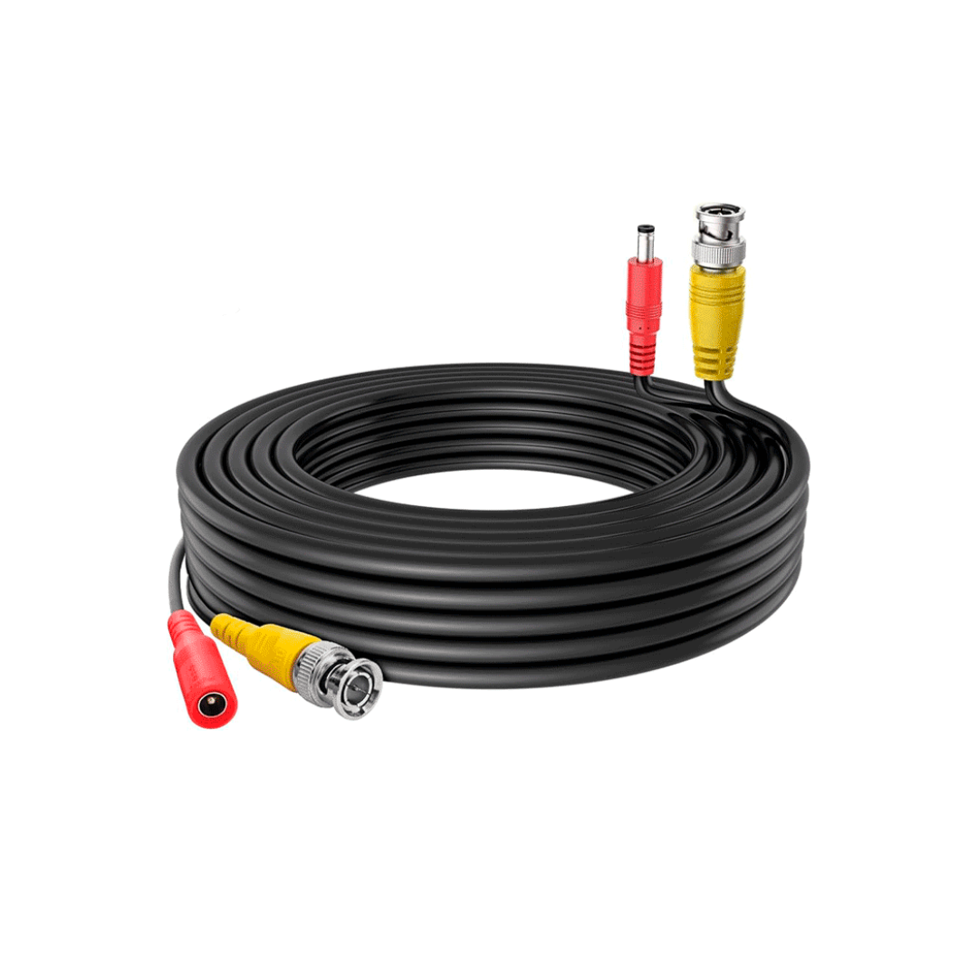 DAHUA DH-PFM942I-10-5 - Cable de 10 Metros Armado para Video y Energía/ Para Camaras Hasta 4k/ con Conectores BNC y de Energía/ Uso Exterior e Interior/ Cobre de Alta Pureza/ Soporta: AHD/CVI/TVI/CVBS/