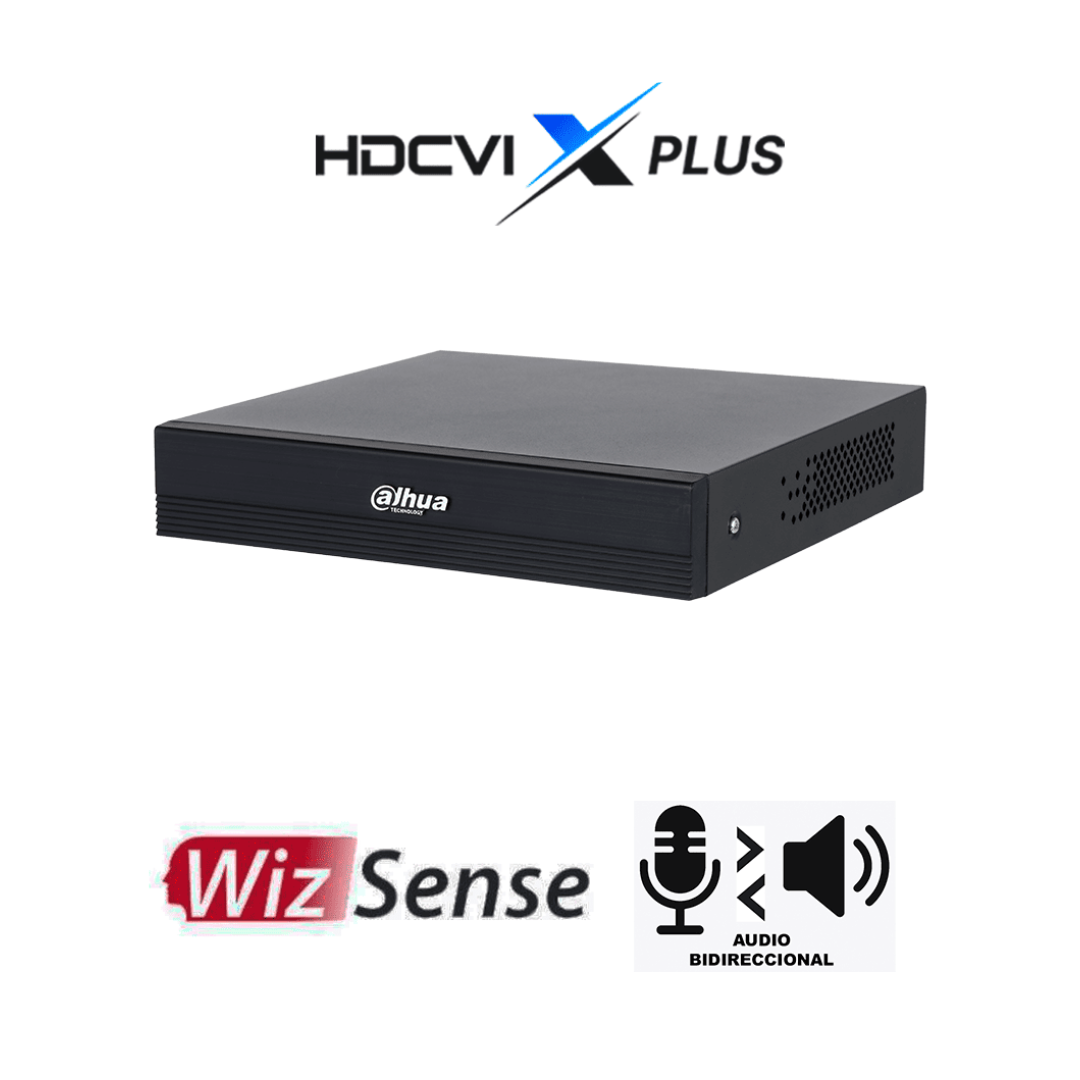 DAHUA DH-XVR1B04H-I/T - DVR de 4 canales 5MP Lite WizSense y H.265+/ HDCVI X PLUS/ Soporta 4 Canales+2 IP o Hasta 6 Canales IP/Audio Bidireccional en los 4 Canales/ SMD Plus y Búsqueda Inteligente de Humanos y Vehículos/ Compatible con Dolink Care